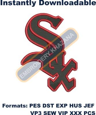 Chicago White Sox logo Embroidery design